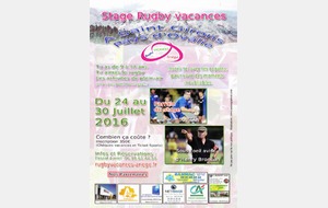 Stage Rugby Vacances à saint Girons