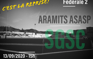 Dimanche 13 septembre: Aramits-SGSC