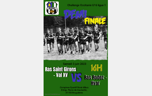 Coupe OCCITANIE Régional 1 U16 ·Demi-finale
