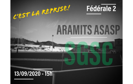 Dimanche 13 septembre: Aramits-SGSC
