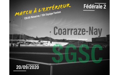Dimanche 20 septembre: US Coarraze-Nay vs SGSC
