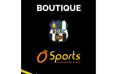Nouveauté à la BOUTIQUE du SGSC