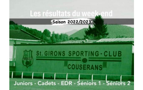 LES RESULTATS DU WEEK END